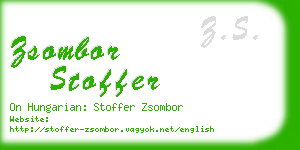 zsombor stoffer business card